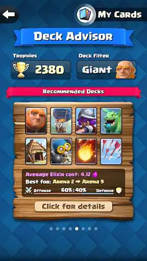 Play Deck Advisor for CR as an online game Deck Advisor for CR with UptoPlay