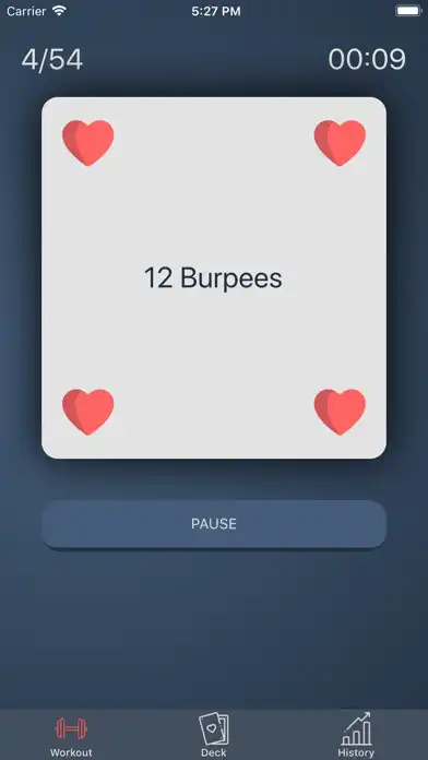 Play Deck of Cards - Home Workout as an online game Deck of Cards - Home Workout with UptoPlay