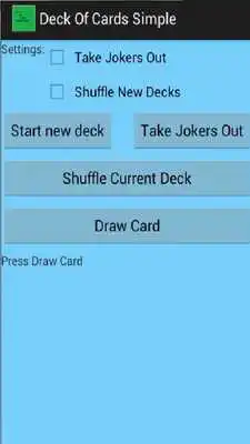 Play Deck of Cards Simple