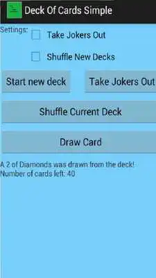 Play Deck of Cards Simple