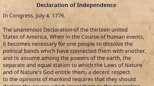 Play Declaration of Independence  and enjoy Declaration of Independence with UptoPlay