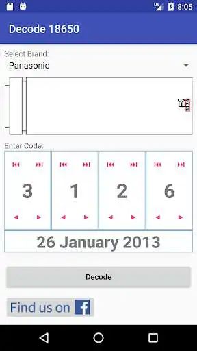 Play APK Decode 18650 Battery Date and enjoy Decode 18650 Battery Date with UptoPlay com.jasitc.decode18650 Play APK Decode 18650 Battery Date and enjoy Decode 18650 Battery Date with UptoPlay com.jasitc.decode18650