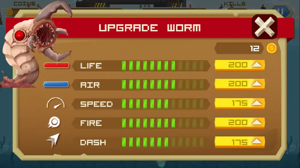 Play Deep Worm 2 - Worm attack as an online game Deep Worm 2 - Worm attack with UptoPlay