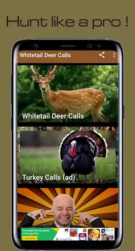 Play Deer hunting calls  and enjoy Deer hunting calls with UptoPlay