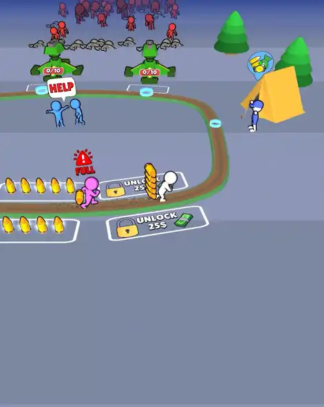 Play Defence Run as an online game Defence Run with UptoPlay