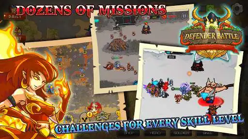 Play Defender Battle Premium as an online game Defender Battle Premium with UptoPlay