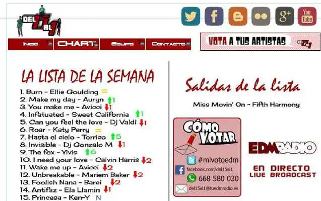 Play Del 15 Al 1 EDM RADIO Oficial