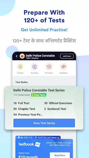 Play Delhi Police Constable Prep as an online game Delhi Police Constable Prep with UptoPlay