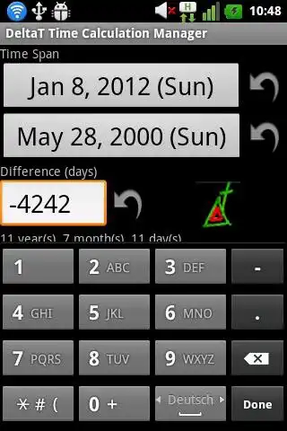 Play DeltaT Date Calculator  and enjoy DeltaT Date Calculator with UptoPlay