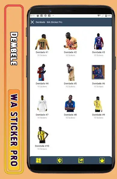 Play Dembele - WA Sticker Pro as an online game Dembele - WA Sticker Pro with UptoPlay