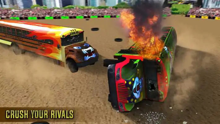 Play Demolition Derby Bus Racing 3D