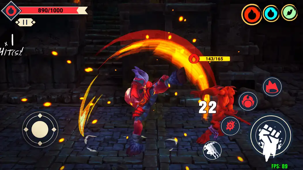 Play Demon Brawler as an online game Demon Brawler with UptoPlay