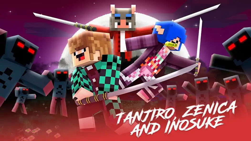 Play Demon Slayer Minecraft Mod as an online game Demon Slayer Minecraft Mod with UptoPlay