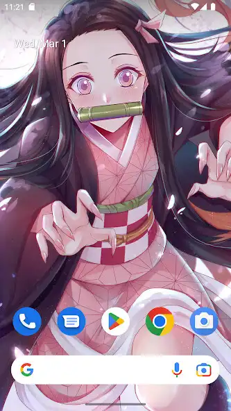 Play Demon Slayer Nezuko Wallpaper as an online game Demon Slayer Nezuko Wallpaper with UptoPlay