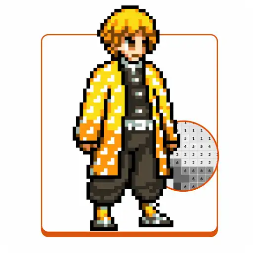 Play Demon Slayer Pixel Art Color By Number APK Play Demon Slayer Pixel Art Color By Number APK