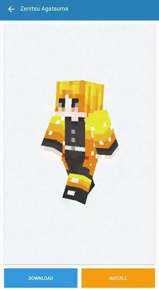 Play Demon Slayer Skin Minecraft PE as an online game Demon Slayer Skin Minecraft PE with UptoPlay