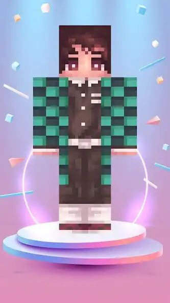 Play Demon Slayer Skin Minecraft as an online game Demon Slayer Skin Minecraft with UptoPlay