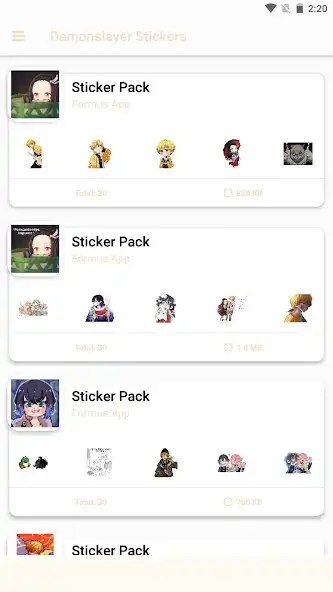 Play Demon Slayer Stickers for WSP  and enjoy Demon Slayer Stickers for WSP with UptoPlay