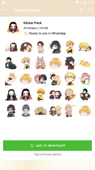 Play Demon Slayer Stickers for WSP as an online game Demon Slayer Stickers for WSP with UptoPlay