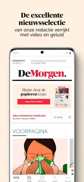 Play De Morgen: nieuws  duiding as an online game De Morgen: nieuws  duiding with UptoPlay