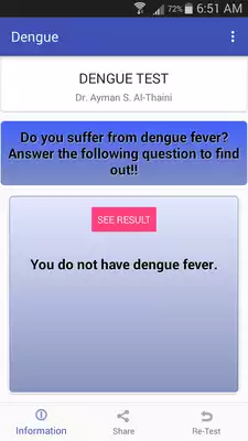Play Dengue fever test
