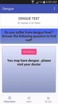 Play Dengue fever test