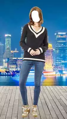 Play Denim Fashion Photo Montage