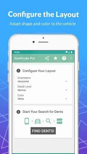 Play DentFinder PRO - PDR lamp for vehicle damages as an online game DentFinder PRO - PDR lamp for vehicle damages with UptoPlay