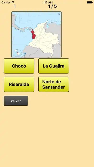 Play Departamentos de Colombia as an online game Departamentos de Colombia with UptoPlay