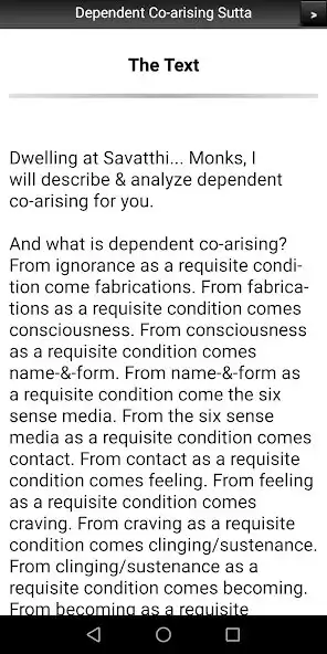 Play Dependent Co-arising Sutta as an online game Dependent Co-arising Sutta with UptoPlay