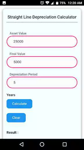 Play Depreciation Calculator as an online game Depreciation Calculator with UptoPlay