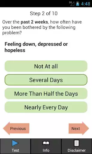Play Depression Test as an online game Depression Test with UptoPlay