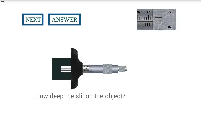 Play Depth Micrometer Simulator as an online game Depth Micrometer Simulator with UptoPlay