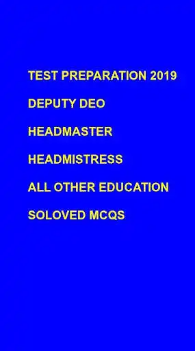 Play Deputy DEO HeadMaster Test Preparaton Papers 2019  and enjoy Deputy DEO HeadMaster Test Preparaton Papers 2019 with UptoPlay