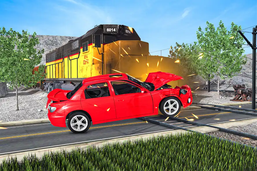 Play Derby Car Crash: Train Games  and enjoy Derby Car Crash: Train Games with UptoPlay
