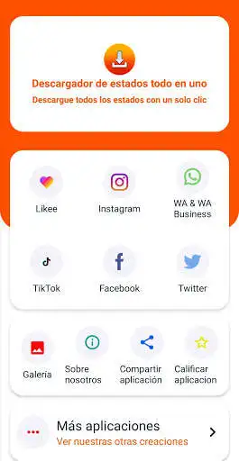 Play Descargador de estados - Todo en uno INSTA, FB, WA  and enjoy Descargador de estados - Todo en uno INSTA, FB, WA with UptoPlay