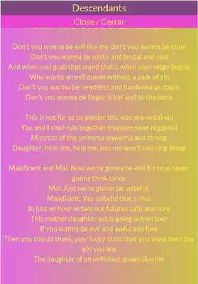 Play Descendants Lyrics