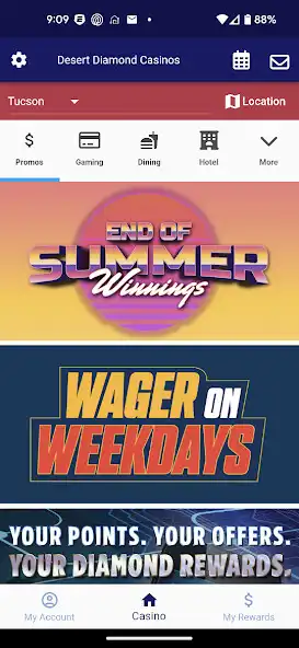 Play Desert Diamond Rewards as an online game Desert Diamond Rewards with UptoPlay