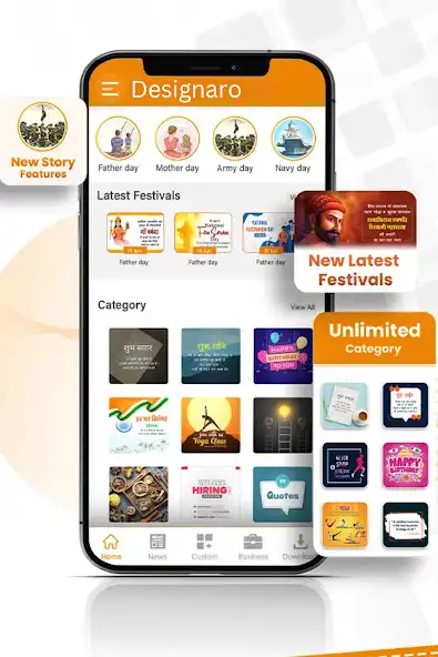 Play Designaro : Poster Maker App  and enjoy Designaro : Poster Maker App with UptoPlay