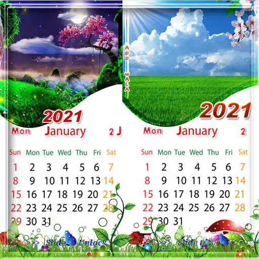 Run free android online Designer Calendar 2021 New Year Themes APK