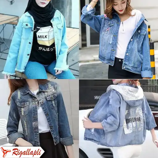 Play Design of womens denim jeans jacket APK