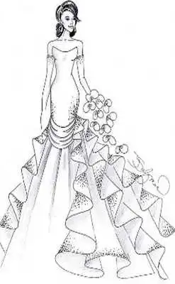 Play Design Sketch of Wedding Gown 2018
