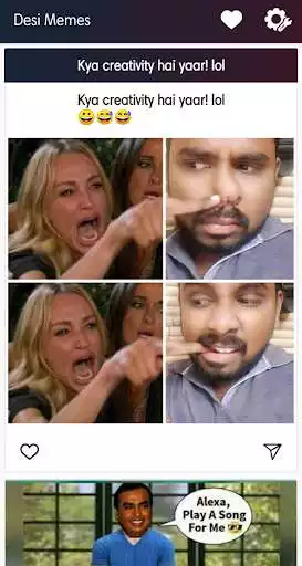 Play Desi Memes & Jokes - Latest, Funny & Trending  and enjoy Desi Memes & Jokes - Latest, Funny & Trending with UptoPlay