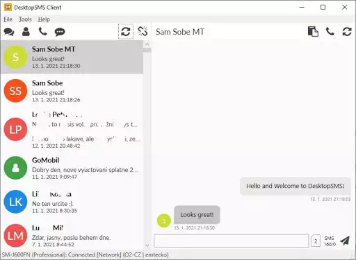 Play DesktopSMS Lite - Send SMS from PC computer  and enjoy DesktopSMS Lite - Send SMS from PC computer with UptoPlay