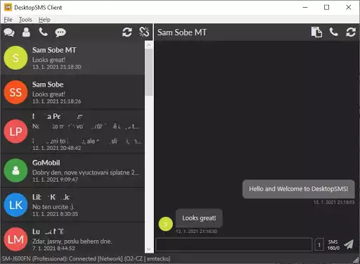 Play DesktopSMS Lite - Send SMS from PC computer as an online game DesktopSMS Lite - Send SMS from PC computer with UptoPlay