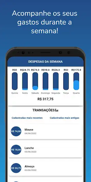 Play Despesas - Gráfico semanal  and enjoy Despesas - Gráfico semanal with UptoPlay