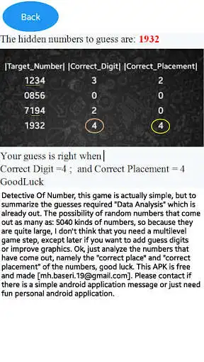 Play Detective Of Number  and enjoy Detective Of Number with UptoPlay