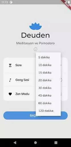 Play Deuden - Meditasyon & Pomodoro as an online game Deuden - Meditasyon & Pomodoro with UptoPlay