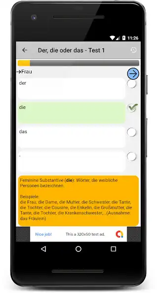 Play Deutsch Grammatik Test as an online game Deutsch Grammatik Test with UptoPlay