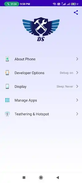 Play Developer Options Shortcut as an online game Developer Options Shortcut with UptoPlay